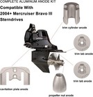 Aluminum Anode Kit For 2004  Mercruiser Bravo 3 Drives Sterndrives Cmbravo3kita