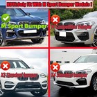 Fits Bmw M Sport X3 G01 X4 G02 Front Bumper Splitter Lip Gloss Black  2018-2021 