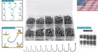 Strong   Sharp Fishing Hooks With Portable Case - 500pcs For All Fish Species