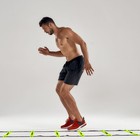 Holahatha 20 Ft 12 Rung Yellow Adjustable Sports Agility Fitness Training Ladder