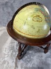 Vtg Replogle 12  Diameter World Premier Series Light Up Globe On Stand Usa