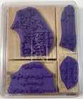 Stampin Up On Angel Wings Wood Mounted Rubber Set Of 4 Religious Inspiration
