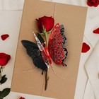 3d Red Butterfly Wall Stickers 6pcs Removable Valentine s Red Red Butterfly