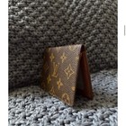 Louis Vuitton Monogram Canvas Double Id Photo Card Holder Wallet Passport Case