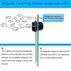 Coral Plug Holder - Magnetic Coral Frag Rack  7 Frag Plugs 