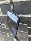 Nwt Coach Slim Croc Embossed Leather Credit Card Case Wallet Silver Maple Brown