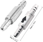 Dewin 2pcs Check Valve  Stainless Steel Co2 One Way Check Valve For Aquarium Co2