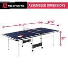    md Sports Official Size Tennis Table 2 Paddles 2 Balls Foldable  tt415y22013 