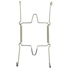 5pcs 6-inch Small Invisible Plate Wire Hanger Wall Holders With Protective Ru   