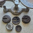 Vintage Fairbanks No  2 Weight Balance Scale With Weights Collectibles Art Deco 