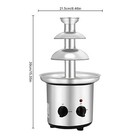 3 Tier Electric Chocolate Fountain Machine With Tray Automatic  Y9e3