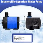 1pc For Aquarium Fish Tank 90gph Adjustable Submersible Powerhead Water Pump