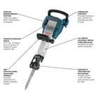 Bosch 11335k Jack Breaker Hammer Gsh16  1 300 Bpm  38 Lb Wt  120 Volt