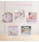 Simplgirl 5-in-1 Baby Bassinet Bedside Crib   A 0-3mo Free Footed Jammie