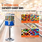 Uimoso Gumball Machine With Stand Vending Coin Bank Vintage Candy Dispenser Bule