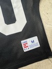 Youth Medium Black Mesh Cropped Football Practice Jersey 90s Vtg