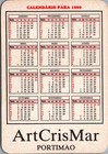 1989 Miami Vice Calendar 10 X 7 Cm  4  X 2 75   Portugal Don Johnson Vintage  9