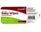 4 Pack Leader Baby Wipes Resealable Refill Pack 7 1x7 9 Lightly Scented 80 Count