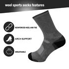 3 6 12pairs Mens 70  Merino Wool Thermal Rib Boot Crew Casual Sport Hiking Socks