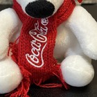 Christmas Coca Cola Mini Polar Bear White With Red Scarf Embroidered Gift New