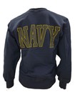 United States Navy Crew Neck Sweatshirt usa Made  Double Sided  Navy Emblem