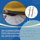Ciuouient 2pcs 4in Carbide Runners Compatible With Ski-doo