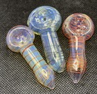 3 Extra Small Hand Blown Glass Spoon Tobacco Hand Pipe Free Shipping Usa Made 