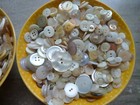 2 Pound Lot Of  Vintage Mixed White Cream Light Colored Buttons 2   4 Hole