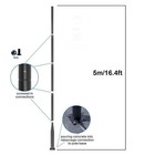 16ft Commercial Solar Street Light Pole Outdoor Pole Dusk-to-dawn Road Lamp Pole