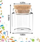 24 Pack 1 7 Oz Glass Bottles With Cork Stoppers 50 Ml Mini Small Glass Bottles 