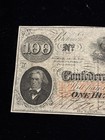 1862  100 Confederate States Of America Csa Currency  T-40  Cr-315a