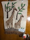 Vintage Masana South African Hand Woven Karakul Wool Tapestry With Fringe W tags