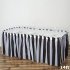 14 Ft X 29  Plastic Stripe Disposable Table Skirt Party Wedding Decorations Sale