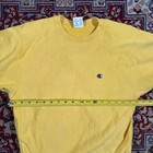 Vintage 90s Champion Reverse Weave Yellow Sweatshirt Size Xl 18-20 Vtg