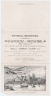 Rare Travel Brochure - Guigou House - Pine Hill Ny  Catskill Mountains Ca 1880s