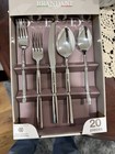 Brandani Flatware Arrow Italy 20 Pc Stainless Steel Set 4 Hotel Collection