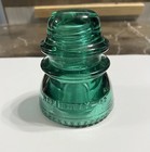 Vintage Hemingray Glass Insulator No 42 Made In Usa Green 4 