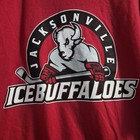 Comfort Colors Jacksonville Icebuffaloes Shirt Medium Red Sabres Hockey Echl