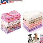 Fleece Pet Blanket For Dog Paw dot Print Pet Sofa Cushion Warm Soft Cat Cover
