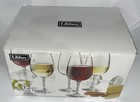 Libbey All Purpose Wine Party Glasses  Set Of 12 Used Nice 1 Blue Glass 11 Clear