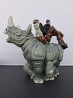 Black Rhino   Vultures 2005 Teapot Paul Cardew Endangered Species Series Unused