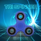 Blue Hand Spinner Tri Fidget Focus Desk Toy Edc Adhd Autism Kids Adult - 10 Pcs