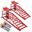 2 Pcs Heavy Duty Auto Car Truck Service Ramps Lifts Hydraulic Lift 5 Ton Jack