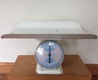 Vtg 1960s American Family Nursery Scale 30lbs In Ounces Pink Blue Removable Top