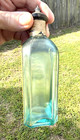 Rare Antique Original Blue      Hobson      Hair Tonic Paper Label Bottle 