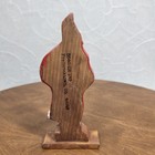 Vintage Wood Santa 6  Hand Painted Primitive Christmas Holiday Decor Figure 