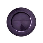 24 Pcs 13  Purple Beaded Round Charger Plates Wedding Party Dinner Supplies