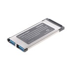 Pci-e Pci For Express To 2 Port Usb 3 0 34 Mm Expresscard Card Converter Adapter