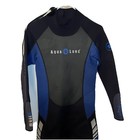 Aqua Lung 3mm Hydro Flex Black   Blue Wetsuit Honeycomb Pattern Size M