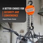 Chain Hoist G80 Block Hoist Ratchet Type 2200lb Capacity 20ft Lifter